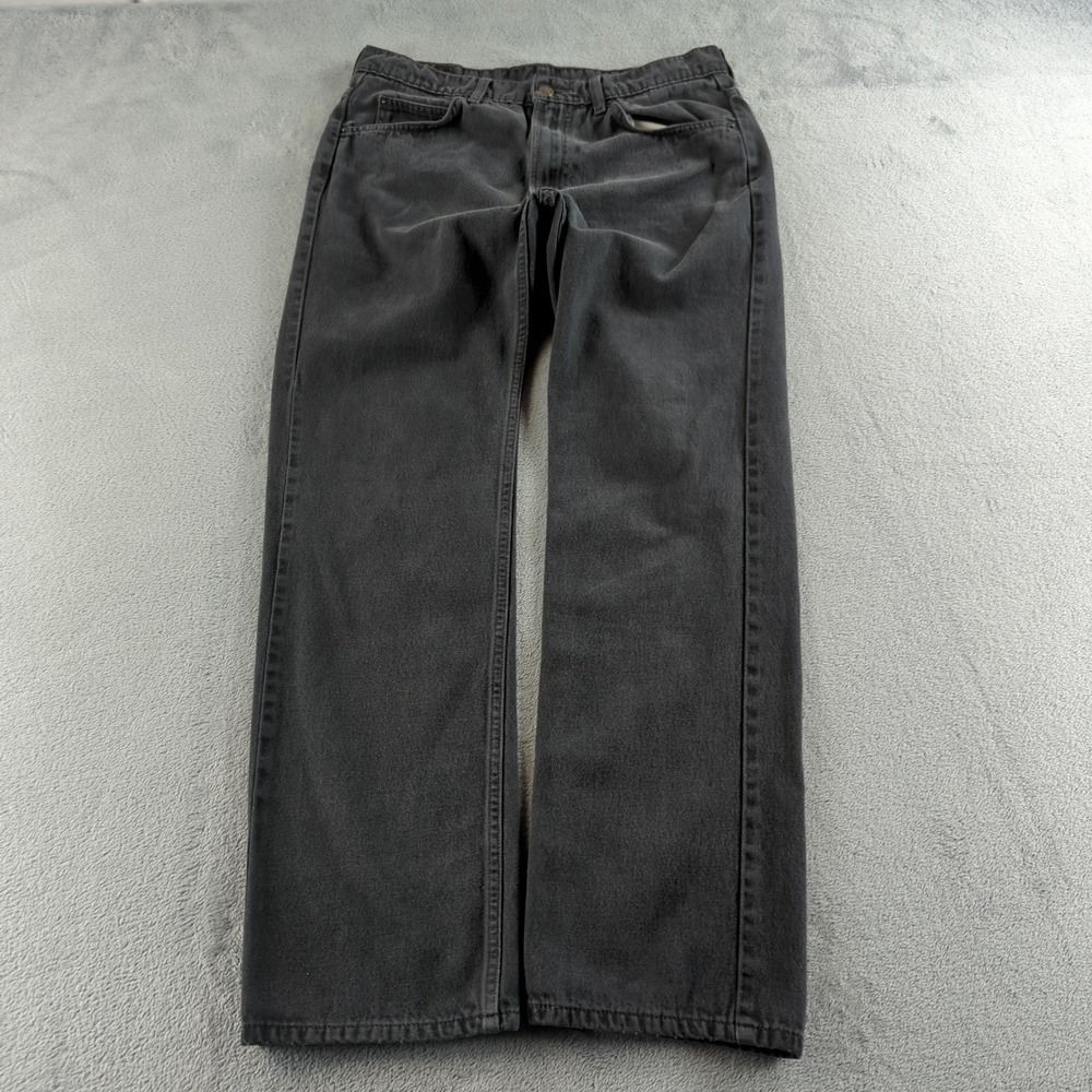Levis‎ 505 Jeans Mens 34x32 (Fits 32x31) Black Faded Straight Denim Cotton Pants